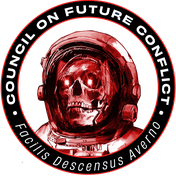 Council on Future Conflict seal: Facilis Descensus Averno